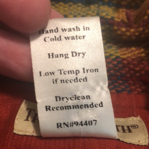 TRAVEL SMITH Size Medium Patchwork BigButton Jacket Chore Vivid Artisan NEW - Picture 10 of 16